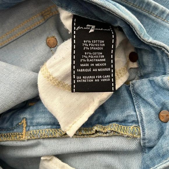 7 For All Mankind b(air) The Ankle Skinny Jeans 27 - Picture 9 of 12